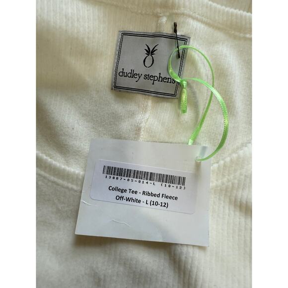 Dudley Stephens Ribbed Terry Fleece College Tee - NWT - Large - Picture 2 of 7